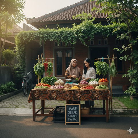 Ide Usaha Depan Rumah Modal Rp200 Ribu (Foto: Gemini AI)