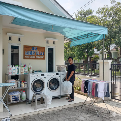 Ide Usaha Depan Rumah Modal Rp200 Ribu (Foto: Gemini AI)