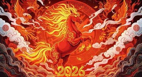 Tahun Kuda Api 2026. [Foto: Gemini]