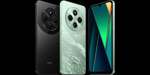 Penampilan Realme C75 yang resmi rilis untuk pasar Indonesia. (Liputan6.com/Agustinus M. Damar)