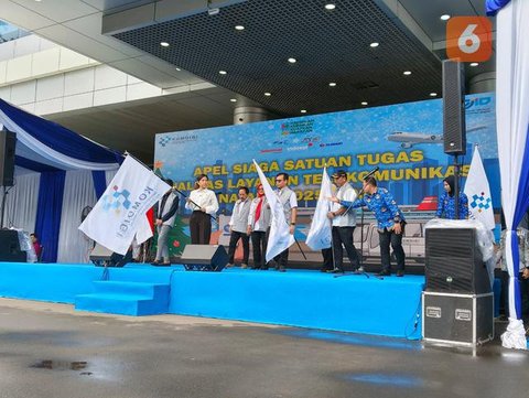Komdigi Bersama Posko Siaga Telekomunikasi Nataru 2025--2026 (Liputan6.com/Arief Ferdian Maulana)
