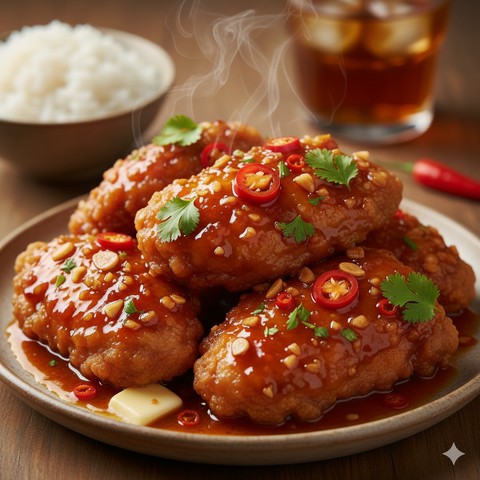Resep Ayam Goreng Saus Pedas Manis Mentega