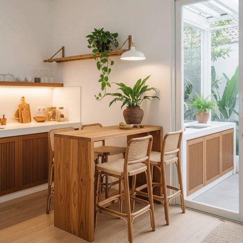 Desain Dapur Mini 22 Meter (Image by Gemini AI)