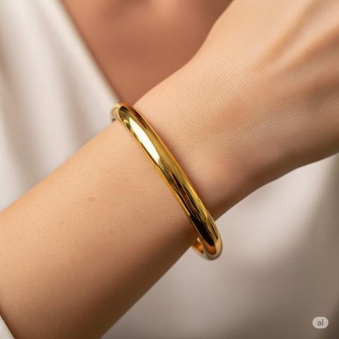 Model Gelang Emas 3 Gram Terbaru untuk Tangan Kurus Anti Longgar. Foto: Gemini