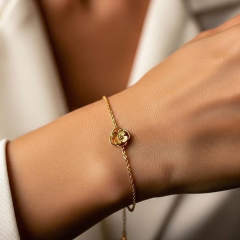 Model Gelang Emas 3 Gram Terbaru untuk Tangan Kurus Anti Longgar. Foto: Gemini
