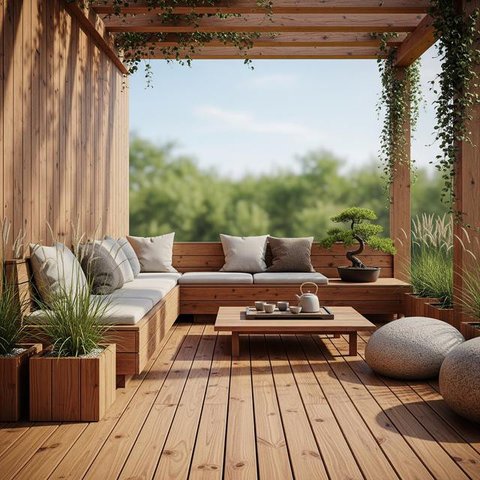 Contoh Teras Rumah Sederhana untuk Tempat Santai Paling Nyaman (Image by Gemini AI)