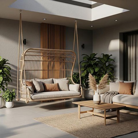 Contoh Teras Rumah Sederhana untuk Tempat Santai Paling Nyaman (Image by Gemini AI)