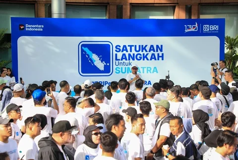BRI Group sebagai bagian dari Danantara menyelenggarakan kegiatan bertajuk 'Satukan Langkah untuk Sumatra'