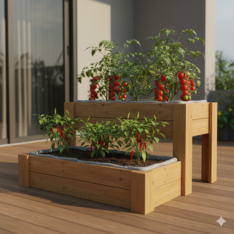 Model Kebun Sayur di Teras Rumah Tanpa Bikin Becek. Gemini