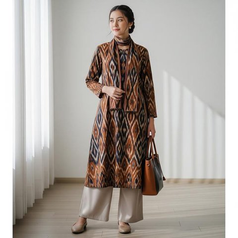 Inspirasi Outfit Natal Bernuansa Nusantara/ AI