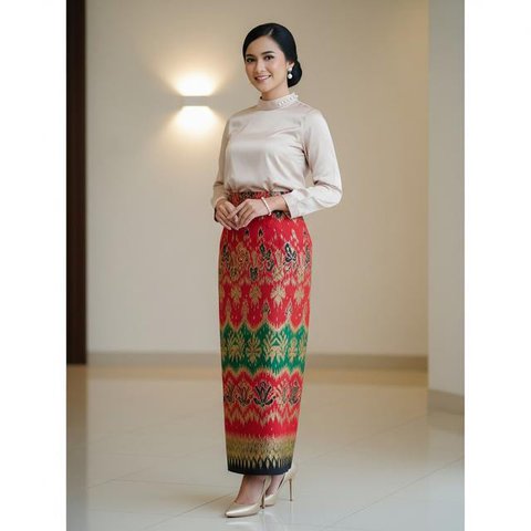 Inspirasi Outfit Natal Bernuansa Nusantara/ AI