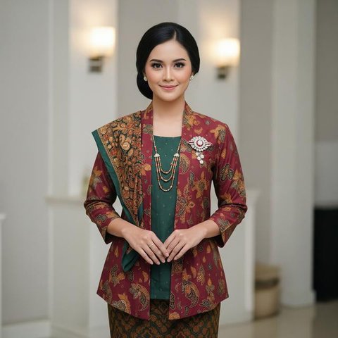 Inspirasi Outfit Natal Bernuansa Nusantara/ AI