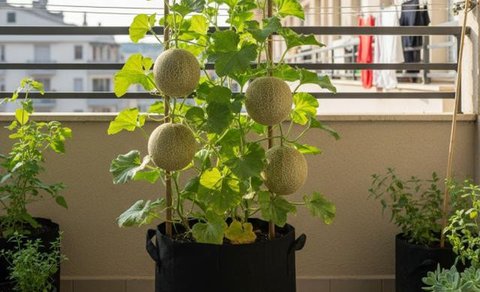 Ide Kebun Buah Mini dalam Pot untuk Halaman Kecil (AI)