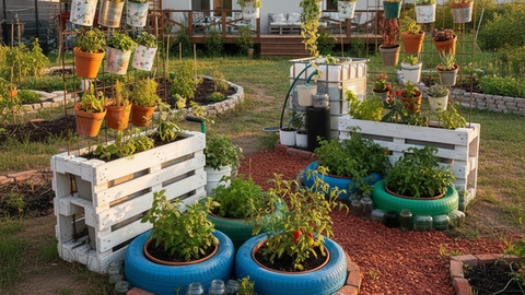 Kebun Mini di Belakang Rumah (created by AI)