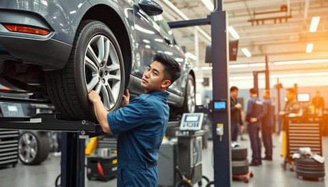 Wibowo Santosa dari Permaisuri Ban akan memberikan informasi pentingnya melakukan spooring dan balancing