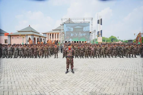 Pimpin Apel Kebangsaan Banser, Kapolri Ingatkan Kesiapsiagaan Hadapi Bencana Saat Libur Nataru