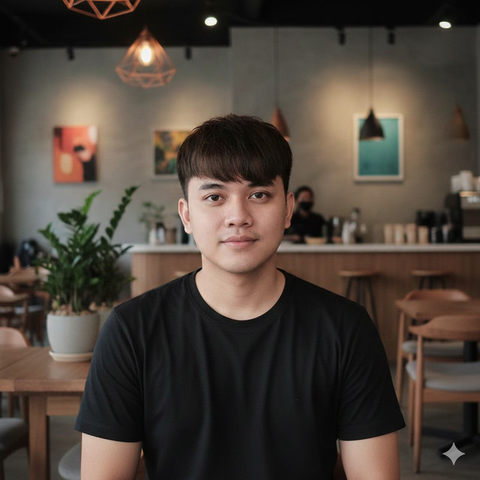 Model Rambut Pendek Pria Wajah Bulat (created by AI)