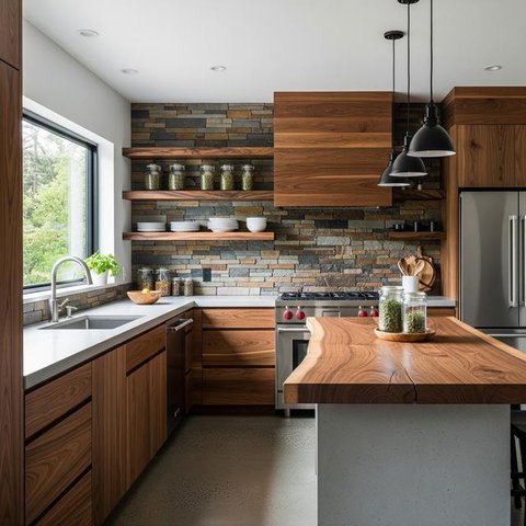Model Dapur Cantik Minimalis Terbaru (Image by Gemini AI)