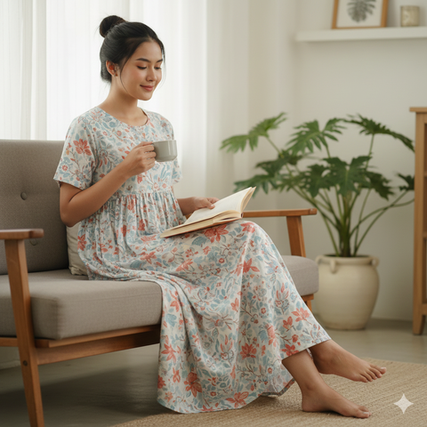 Daster Gaun Empire Waist