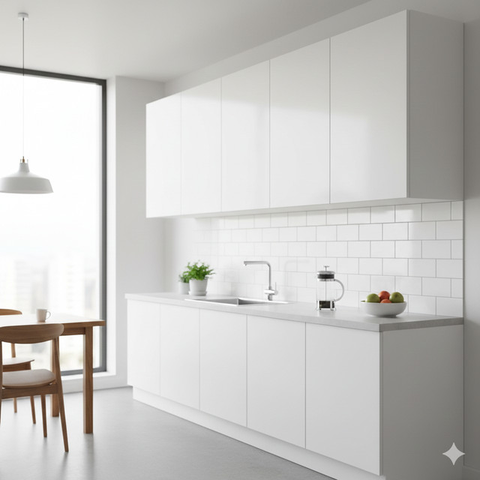 Model Lemari Dapur Gantung Minimalis (Foto: Reve Art AI)