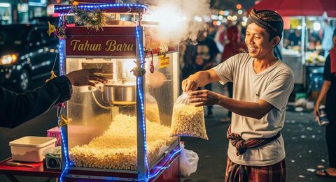 Ide Jualan Malam Tahun Baru. (Foto: AI)