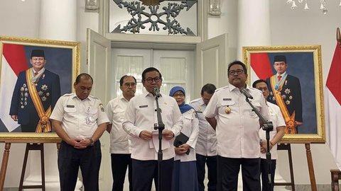 Gubernur DKI Jakarta Pramono Anung mengumumkan penetapan Upah Minimum Provinsi (UMP) tahun 2026 di Jakarta. (Liputan6.com/Winda Nelfira)