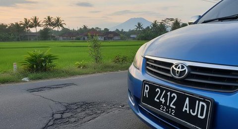 Ilustrasi Tanda Nomor Kendaraan Plat R/ Ilustrasi AI