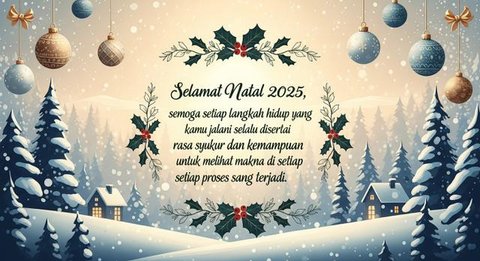 Ucapan Natal untuk Menjaga Persahabatan di Tahun 2025/ Ilustrasi AI