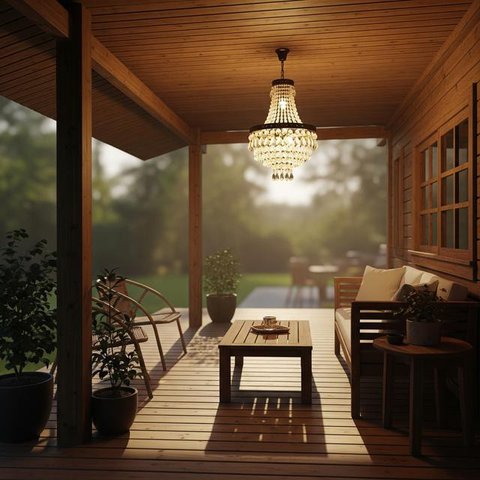 Model Teras Rumah Minimalis yang Nyaman untuk Aktivitas Keluarga (Image by Gemini AI)