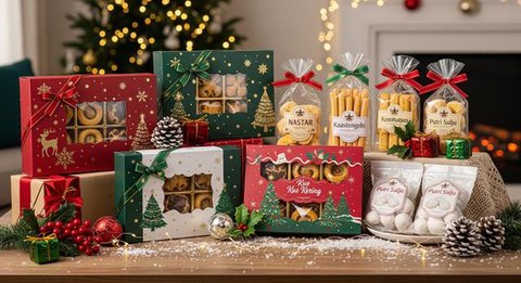 ide jualan makanan di dekat gereja saat Natal. Gemini
