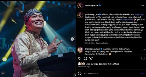 Musisi sekaligus penyiar radio Gusti Irwan Wibowo alias Gustiwiw meninggal dunia, Minggu (15/6/2025). (Instagram @gustiwiw)