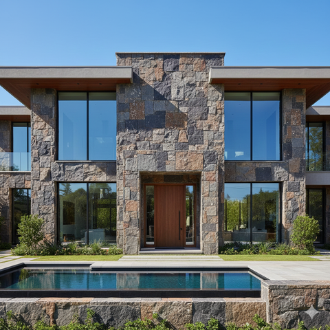 Model Fasad Batu Alam Granite