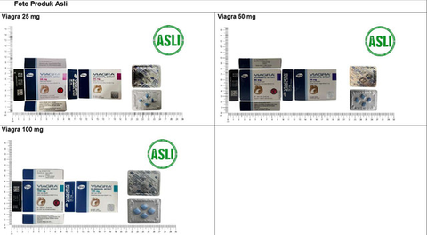 Viagra palsu yang bisa bahayakan kesehatan jika dikonsumsi. Foto: BPOM.