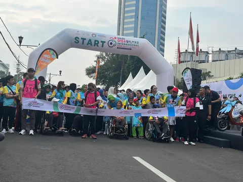 Semangat Inklusif! Wamensos Peringati Hari Disabilitas Internasional Lewat Fun Walk