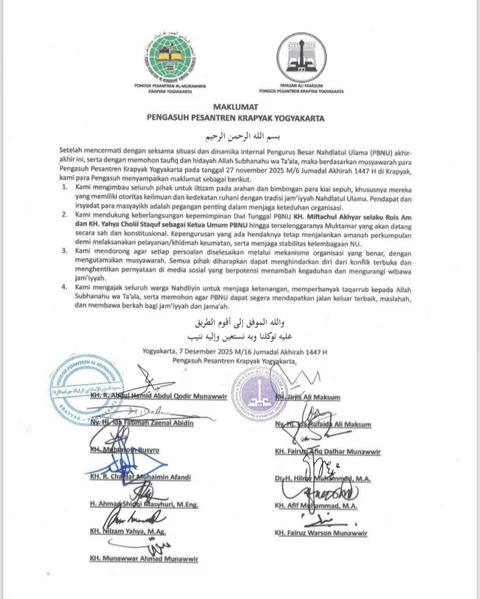 Maklumat Pesantren Krapyak
