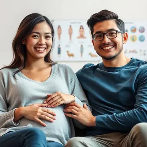 cara agar cepat hamil dalam waktu 1 minggu Ilustrasi dibuat AI