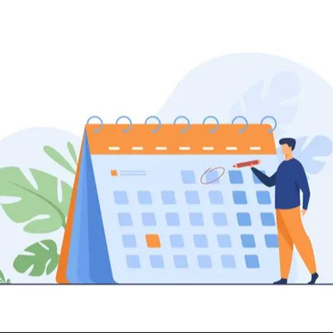 Ilustrasi tahun kabisat, kalender Februari. (Image by Vectonauta on Freepik)