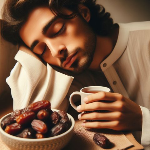 Ilustrasi Lemas dan Mengantuk saat Berpuasa