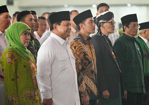 Presiden Prabowo dan Wapres Gibran di Acara Muslimat NU