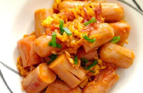 <p>Resep sosis pedas asam manis orak telur. (Dok: Cookpad @Rizky_Amalia)</p>