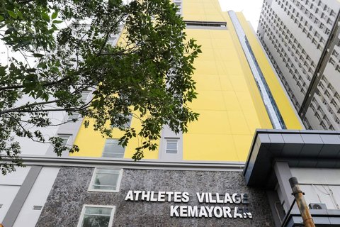 Suasana Wisma Atlet Kemayoran, yang akan disiapkan menjadi hunian bagi Masyarakat Berpenghasilan Rendah (MBR) dan Aparatur Sipil Negara (ASN), Jakarta, pada Selasa (11/2/2025).