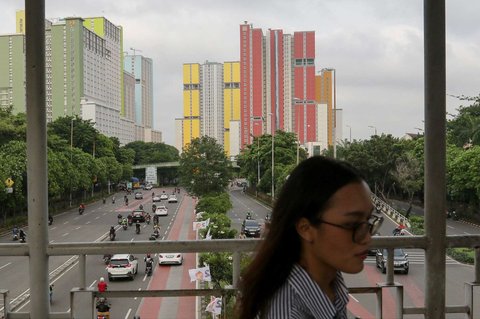 Suasana Wisma Atlet Kemayoran, yang akan disiapkan menjadi hunian bagi Masyarakat Berpenghasilan Rendah (MBR) dan Aparatur Sipil Negara (ASN), Jakarta, pada Selasa (11/2/2025).