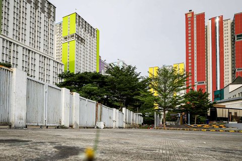 Suasana Wisma Atlet Kemayoran, yang akan disiapkan menjadi hunian bagi Masyarakat Berpenghasilan Rendah (MBR) dan Aparatur Sipil Negara (ASN), Jakarta, pada Selasa (11/2/2025).