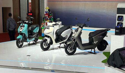 Koleksi sepeda motor listrik dari Honda.
