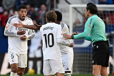 FOTO: Ditahan Imbang 1 -1 dengan Osasua, Posisi Real Madrid  di Puncak Liga Spanyol Terancam