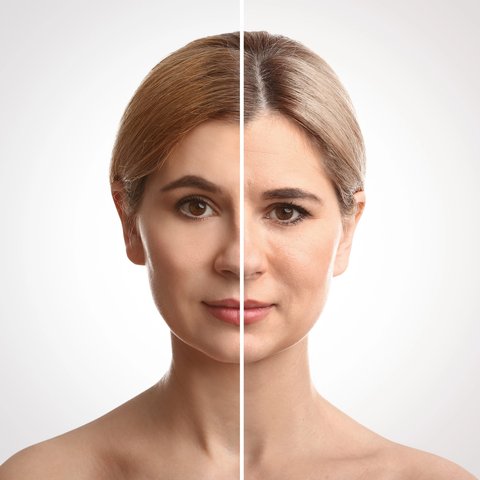 Ilustrasi wajah tua di usia muda. (Serezniy/DepositPhotos.com)