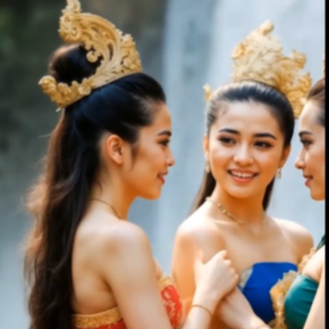 Jaka Tarub merupakan seorang pemuda desa yang gemar berburu. Saat sedang berburu burung di tengah hutan, tanpa sengaja ia mendengar sayup-sayup suara beberapa wanita sedang mengobrol<br />Suara para wanita itu beradu dengan suara air gemericik. Jaka Tarub yang penasaran pun mencari sumber suara tersebut.<br />Alangkah terkejutnya dia saat melihat banyak bidadari yang tengah mandi di telaga. Paras para bidadari itu sangatlah cantik. Kemudian timbul sebuah ide nakal.<br />Jaka Tarub mencuri baju milik salah satu bidadari itu dan bersembunyi sambil membawa pakaian itu.<br />Sore harinya, para bidadari itu mengenakan pakaian mereka kembali dan pulang menuju langit.<br />Namun, ada satu bidadari yang tertinggal dan tidak ikut pulang. Sebab, dia kehilangan pakaiannya. <br />Jaka Tarub seketika muncul dan meminjamkan kain kepada bidadari itu. Bidadari bernama Nawang Wulan itu lantas diajak pulang ke rumah.<br />Mereka pun semakin dekat dan memutuskan menikah. Nawang Wulan tak lagi berperilaku seperti bidadari. Ia bekerja seperti layaknya manusia, seperti memasak dan mencuci.<br />Namun, kesaktiannya sebagai bidadari tak hilang. Ia biasanya memasak dengan sehelai padi yang dimasukan ke dalam periuk. Anehnya, hasilnya bisa menjadi nasi yang cukup dimakan sekeluarga.<br />Namun, kesaktiannya itu bisa hilang jika ada orang yang membuka periuk saat dia memasak nasi. Dia selalu berpesan kepada Jaka Tarub untuk tidak membuka periuk itu.<br />Namun, rasa penasaran Jaka Tarub pun muncul. dia mencoba membuka masakan dalam periuk. Betapa terkejutnya saat dia melihat ternyata selama ini Nawang Wulan hanya memasak sehelai padi untuk makan sekeluarga.<br />Kesaktian Nawang Wulan pun lenyap. Kini dirinya harus memasak beras untuk bisa menyiapkan makan bersama keluarganya. <br />Setiap hari Nawang Wulan mengambil persediaan beras di lumbung. Saat persediaan menipis, dia ternyata justru menemukan sehelai baju di lumbung. Baju itu adalah miliknya yang hilang saat mandi di telaga.<br />Nawang Wulan baru sadar bahwa pakaian itu memang sengaja dicuri dan disembunyikan oleh Jaka Tarub. <br />Kemudian, ia segera mengenakan pakaian itu kembali dan berubah menjadi bidadari.<br />Nawangsih pun akhirnya pulang kembali ke kayangan.