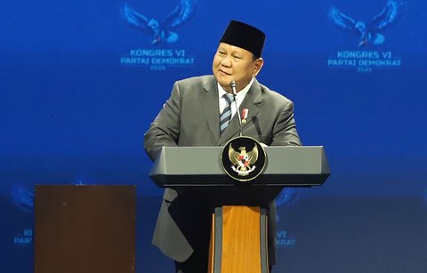 FOTO: Prabowo dan Gibran Hadiri Penutupan Kongres VI Partai Demokrat