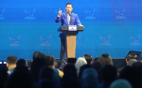 FOTO: Prabowo dan Gibran Hadiri Penutupan Kongres VI Partai Demokrat