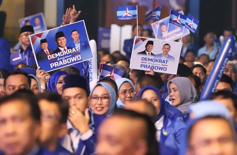 FOTO: Prabowo dan Gibran Hadiri Penutupan Kongres VI Partai Demokrat